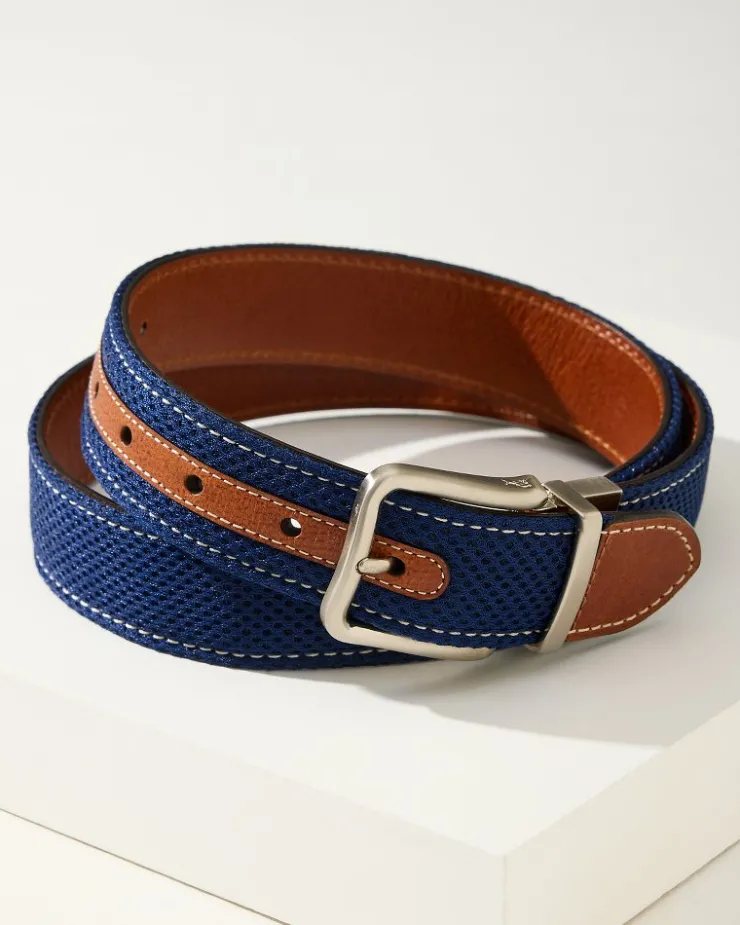 Tommy Bahama Belts<Leather Mesh Reversible Performance Belt