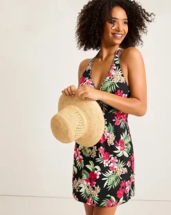 Women Tommy Bahama Beach Coverups|Dresses<Lily Cat Halter Spa Coverup Dress