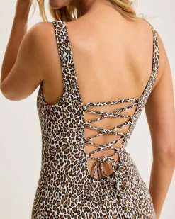 Women Tommy Bahama One-Piece Suits<Lily Cat Reversible Lace-Back One-Piece Swimsuit