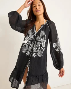 Women Tommy Bahama Beach Coverups|Dresses<Linen Gauze Tunic Coverup Dress