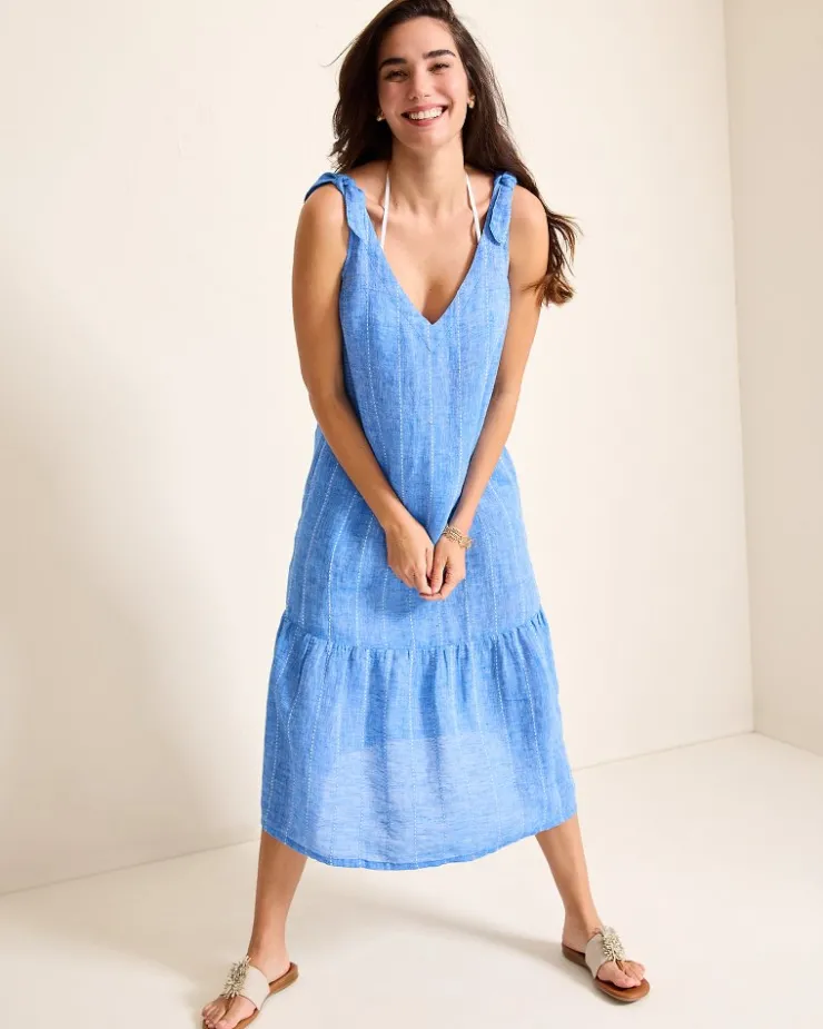 Women Tommy Bahama Beach Coverups|Dresses<Linen Midi Coverup Dress