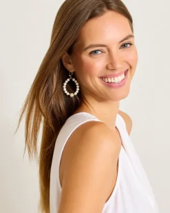 Women Tommy Bahama Jewelry<Madeira Pearl Statement Drop Hoop Earrings