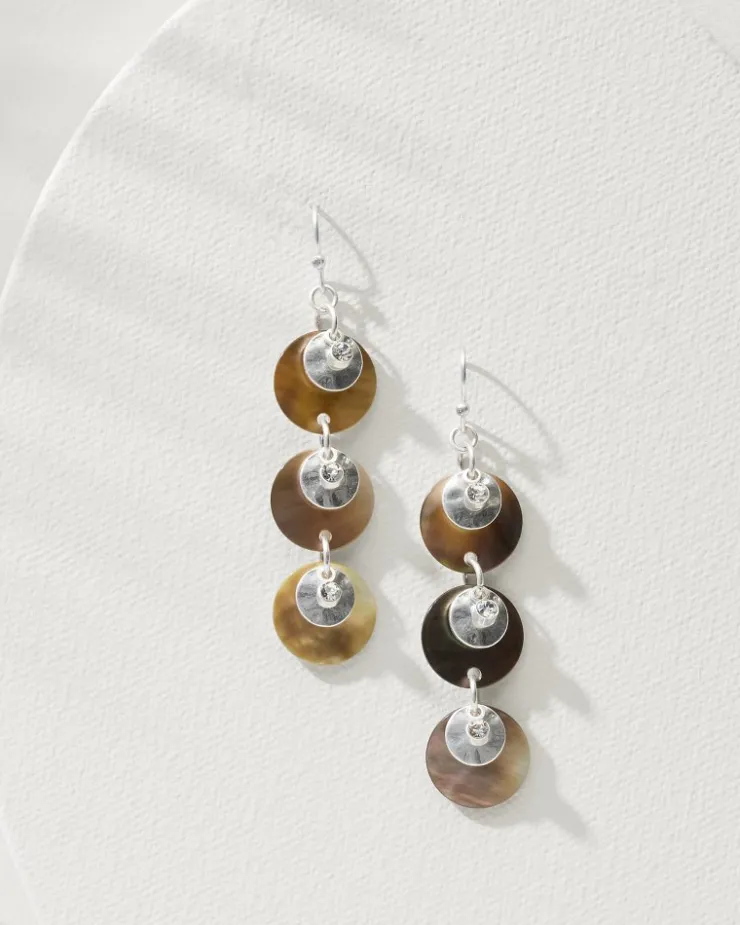 Women Tommy Bahama Jewelry<Marco Island Grey Multi-Shell Drop Earrings