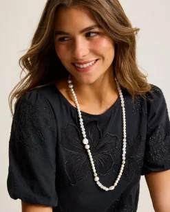Women Tommy Bahama Jewelry<Moments in Paradise Quartz and Pearl Necklace