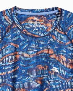 Tommy Bahama Swim & Boardshorts|T-Shirts<Monte Rio Geo Crew IslandZone® Rash Guard