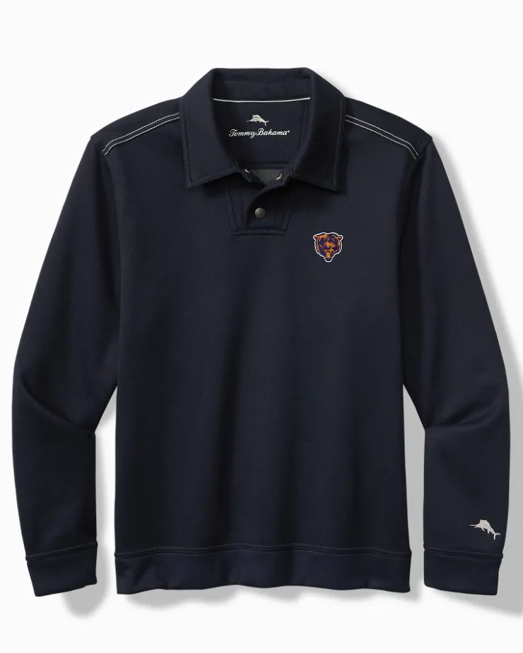 Tommy Bahama Sweatshirts|Polos<NFL Endzoner Long-Sleeve Snap Polo