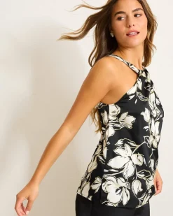 Women Tommy Bahama Tops & Shirts<Noche Mar Satin Halter Top