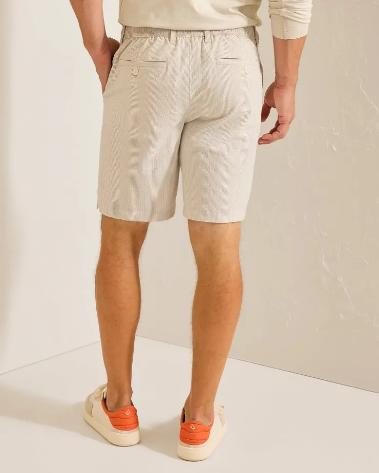 Tommy Bahama Shorts<Nova Wave Seersucker Sand Stripe 9-Inch Shorts