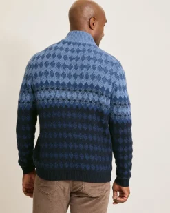 Tommy Bahama Sweaters<Ombré Argyle Half-Zip Sweater