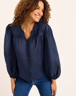 Women Tommy Bahama Tops & Shirts<Palm Breeze Pintuck Blouse