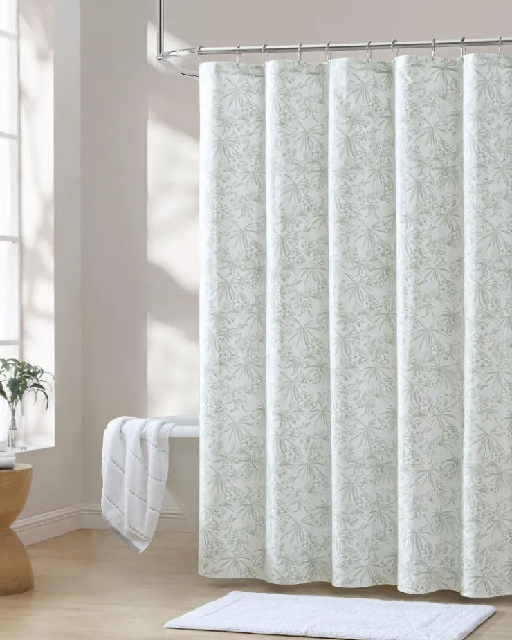 Tommy Bahama Bath<Pen and Ink Spring Palm Shower Curtain