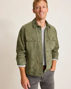 Tommy Bahama Jackets & Outerwear<Pine Lake Suede Trucker Jacket