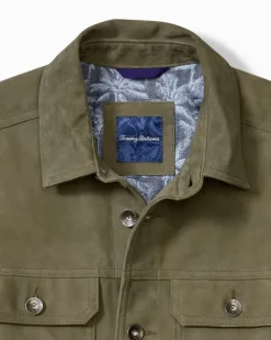 Tommy Bahama Jackets & Outerwear<Pine Lake Suede Trucker Jacket