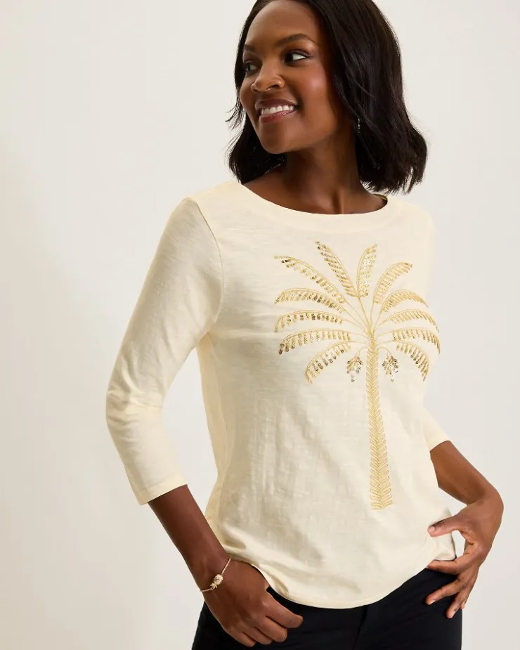 Women Tommy Bahama Tops & Shirts<Puerta Del Sol Lux 3/4-Sleeve T-Shirt