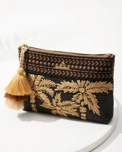 Women Tommy Bahama Handbags & Clutches<Raffia Palms Maci Wristlet