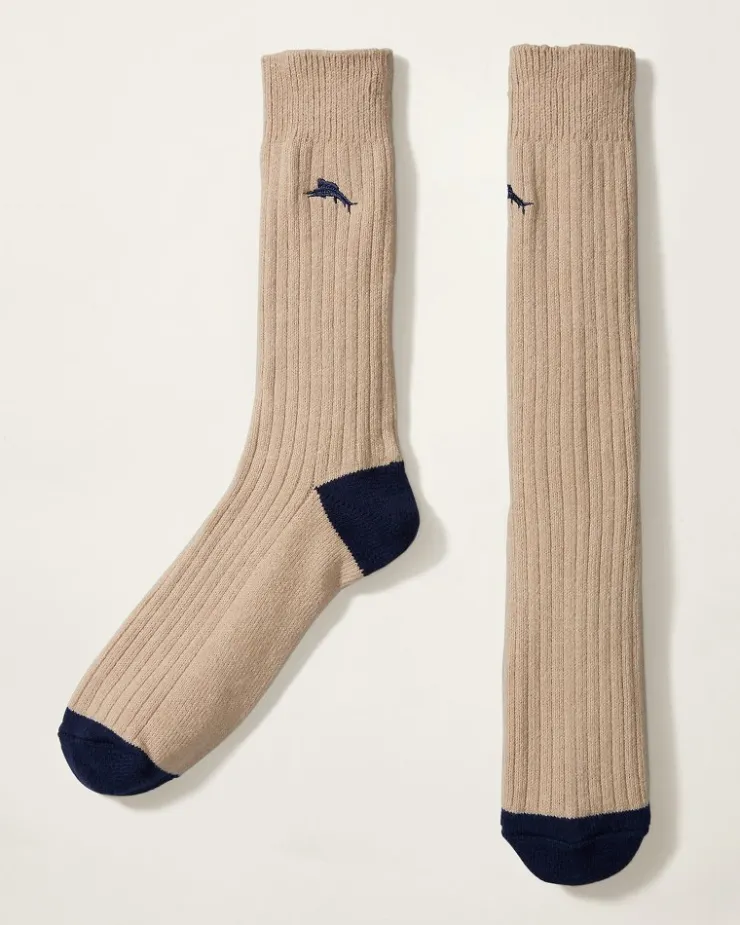 Tommy Bahama Socks<Ribbed Crew Socks