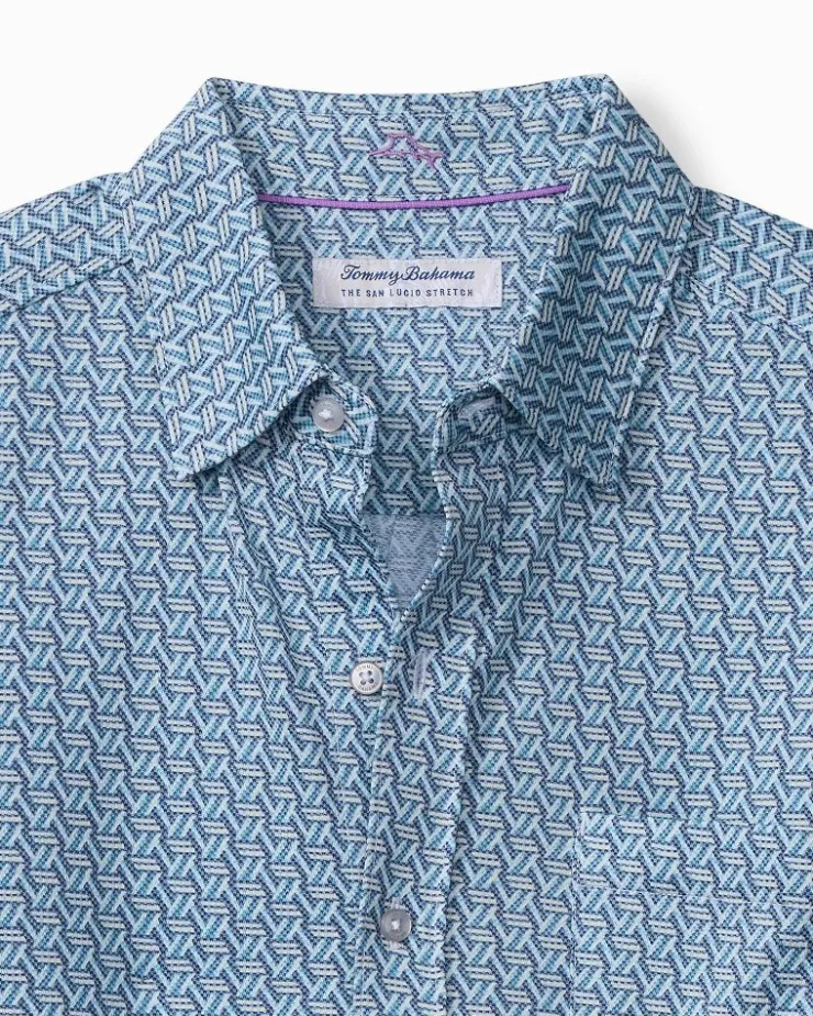 Tommy Bahama Shirts<San Lucio Plaza Geo Stretch Knit Shirt