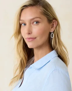 Women Tommy Bahama Jewelry<Sanibel Island Crystal Link Drop Earrings