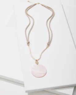 Women Tommy Bahama Jewelry<Sanibel Island Large Mother-of-Pearl Pendant Necklace