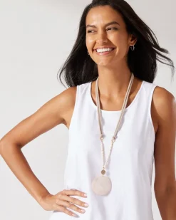 Women Tommy Bahama Jewelry<Sanibel Island Large Mother-of-Pearl Pendant Necklace