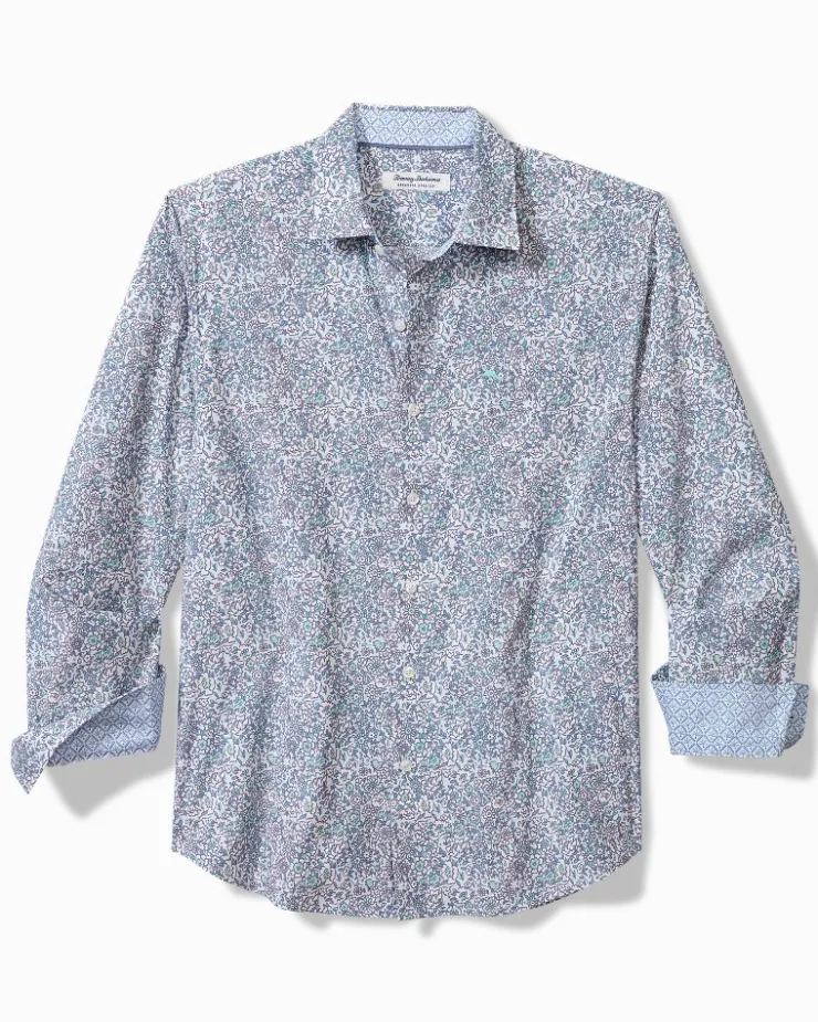 Tommy Bahama Shirts<Sarasota Stretch Blue Flora IslandZone® Shirt