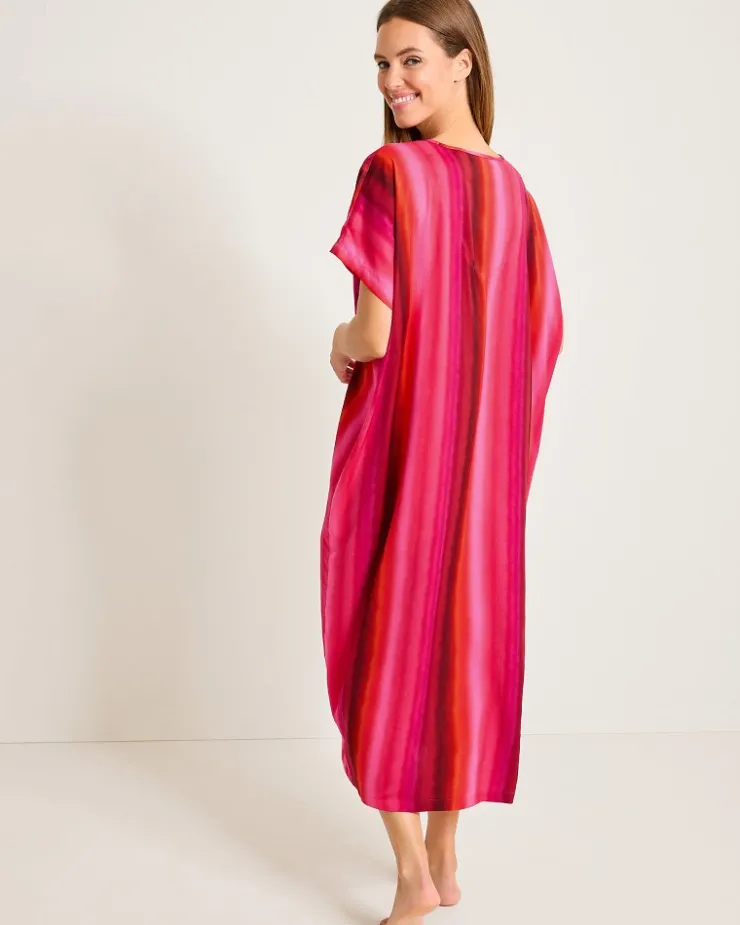 Women Tommy Bahama Sleepwear<Satin Maxi Sleep Caftan