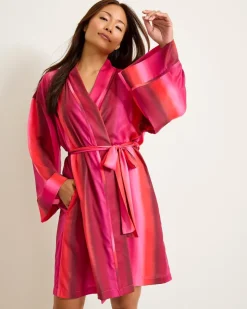 Women Tommy Bahama Sleepwear<Short Satin Robe
