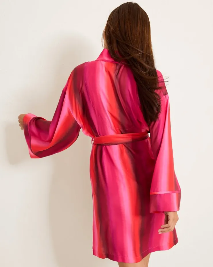 Women Tommy Bahama Sleepwear<Short Satin Robe
