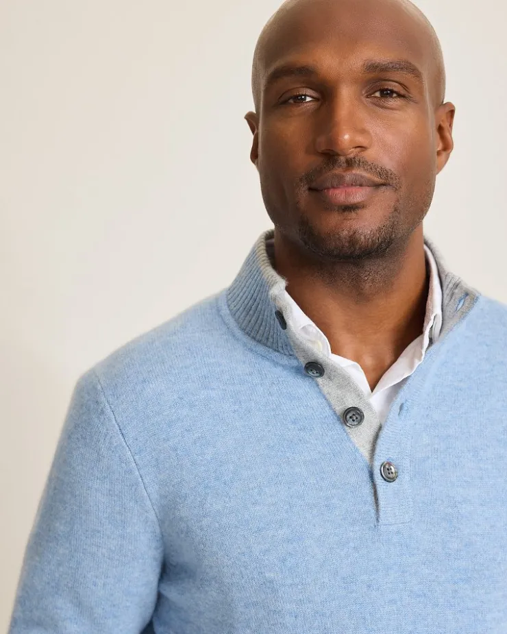 Tommy Bahama Sweaters<Soft Sands Cashmere Button-Mock Sweater