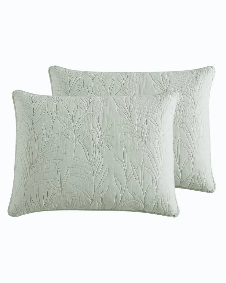 Tommy Bahama Pillows & Shams<Solid Costa Sera 2-Piece King Quilted Sham Set