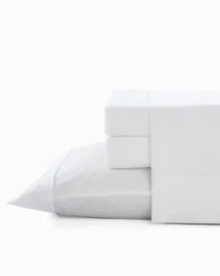 Tommy Bahama Sheet Sets & Bedskirts<Solid 4-Piece Queen Sheet Set