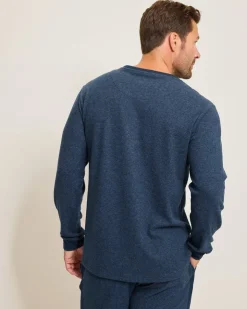 Tommy Bahama Loungewear & Pajamas<Textured Twill Stripe Crew Long-Sleeve Top