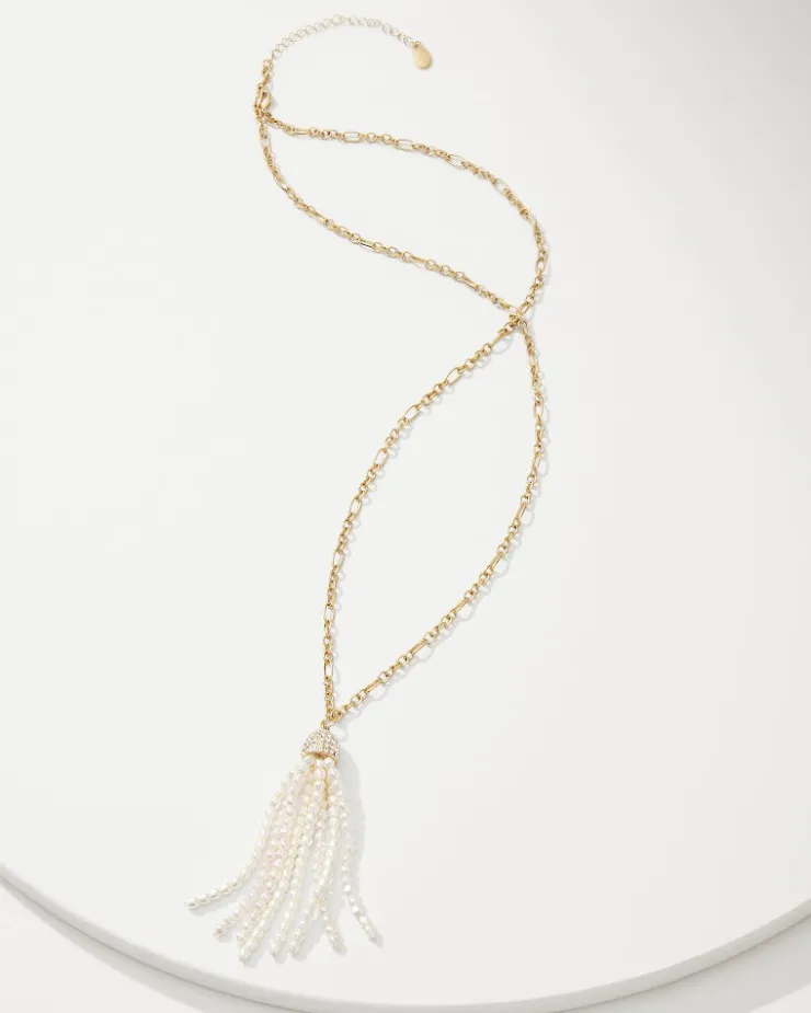 Women Tommy Bahama Jewelry<Tidal Treasure Pearl Tassel Necklace