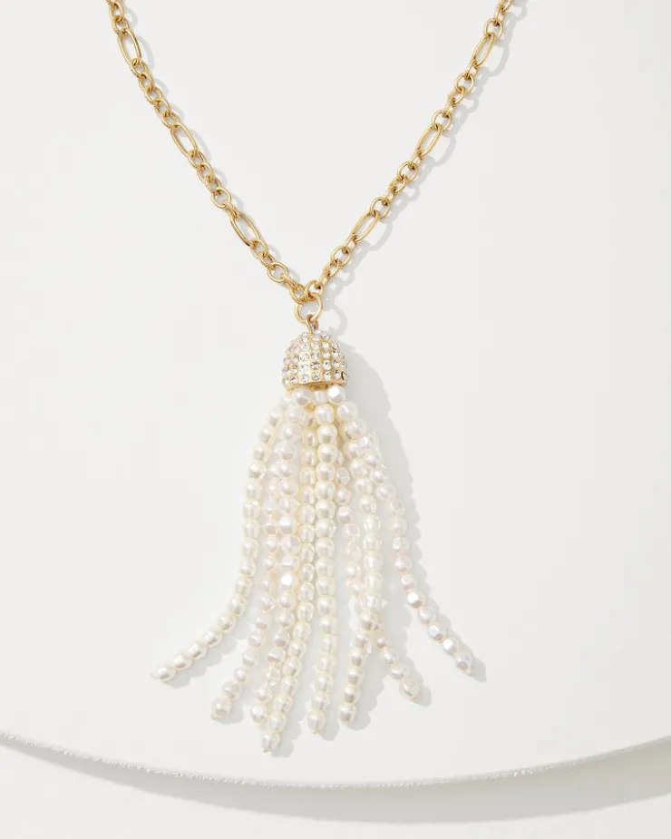 Women Tommy Bahama Jewelry<Tidal Treasure Pearl Tassel Necklace