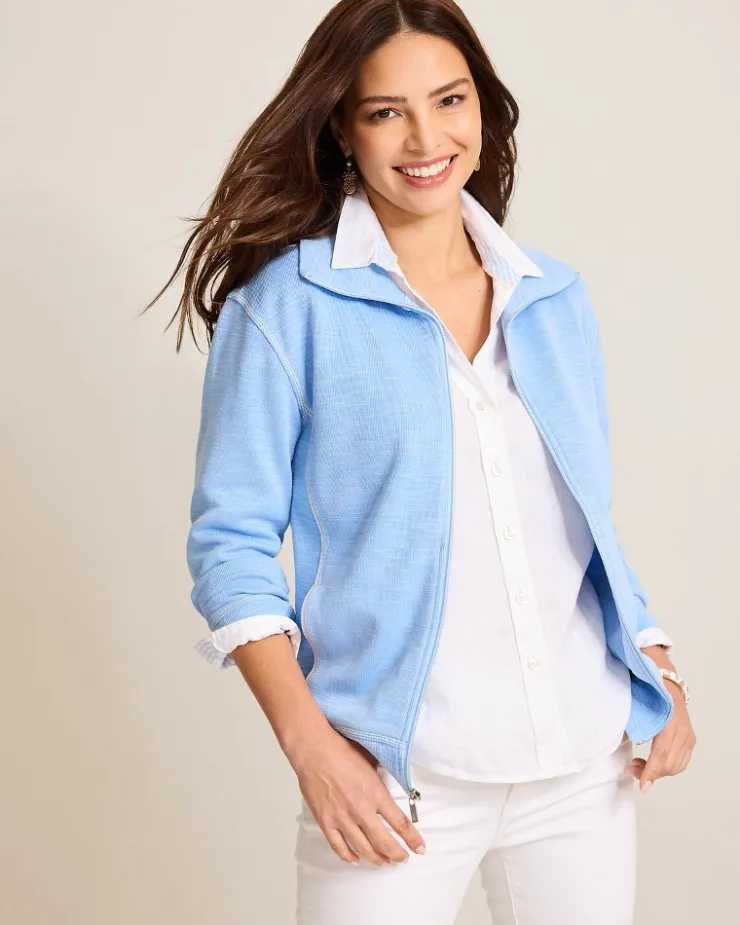Women Tommy Bahama Loungewear|Jackets<Tobago Bay Full-Zip Sweatshirt