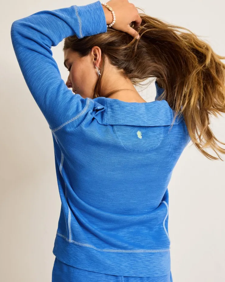 Women Tommy Bahama Loungewear|Jackets<Tobago Bay Half-Zip Sweatshirt