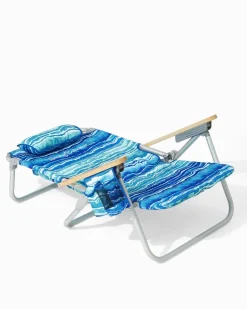 Tommy Bahama Outdoor Chairs|Beach Chairs<Malachite Print Deluxe Backpack Beach Chair