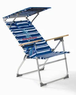Tommy Bahama Outdoor Chairs|Beach Chairs<Pineapple Stripe Highboy Chair with Shade