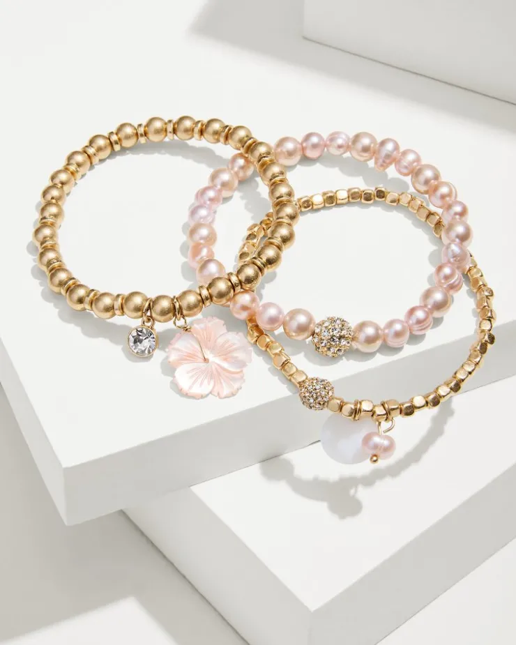 Women Tommy Bahama Jewelry<Tropical Blooms Stretch Charm Bracelet Set