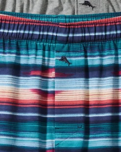 Tommy Bahama Underwear|Loungewear & Pajamas<Tropical Print & Solid Knit Boxers—2-Pack