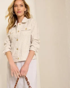 Women Tommy Bahama Jackets<Two Palms Geo Gem Linen Jacket