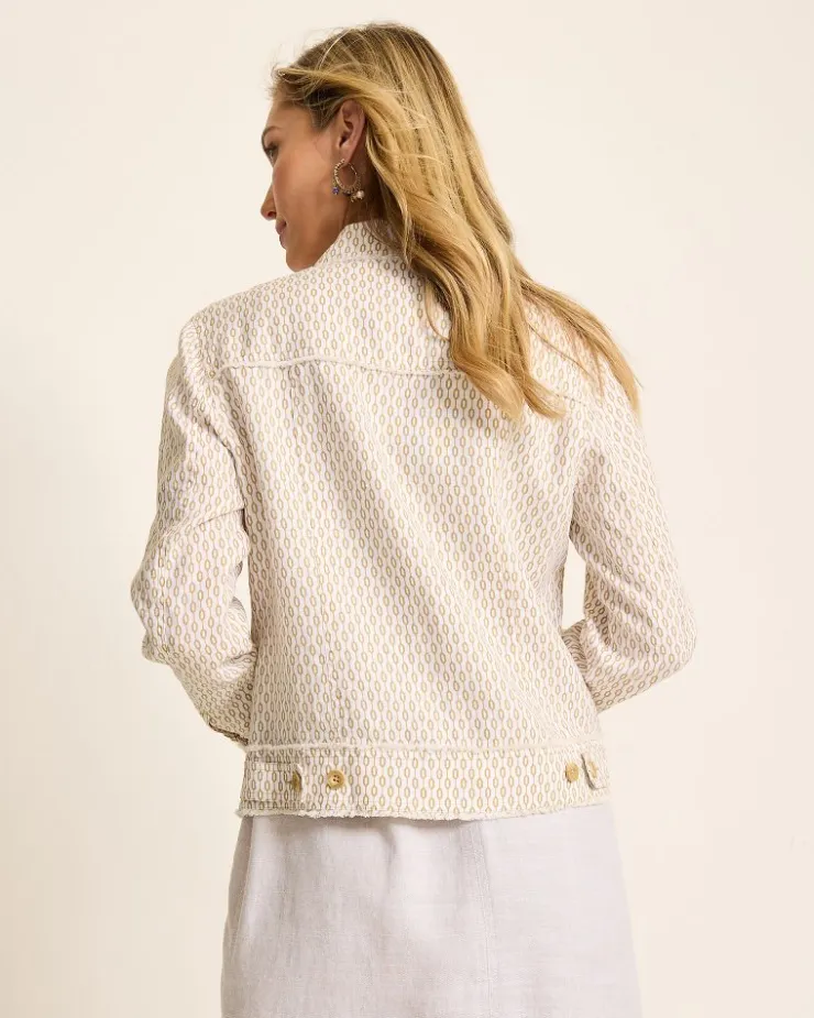 Women Tommy Bahama Jackets<Two Palms Geo Gem Linen Jacket