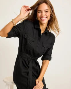 Women Tommy Bahama Dresses<Two Palms Patch-Pocket Linen Dress