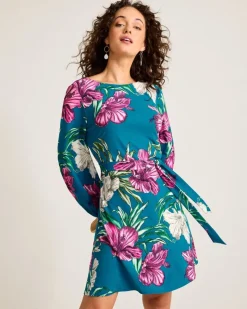 Women Tommy Bahama Dresses<Villa Garden Long-Sleeve Short Dress
