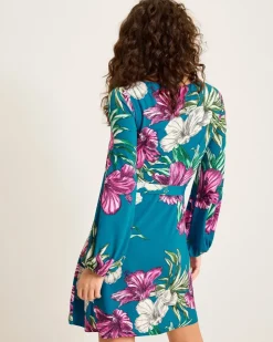 Women Tommy Bahama Dresses<Villa Garden Long-Sleeve Short Dress