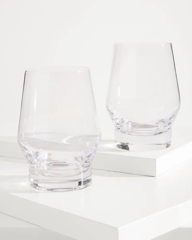 Tommy Bahama Drinkware & Bar<Viski® Heavy Base Crystal Whiskey Glasses - Set of 2