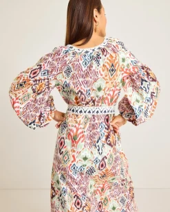 Women Tommy Bahama Dresses<Vista Cove Long-Sleeve Midi Dress