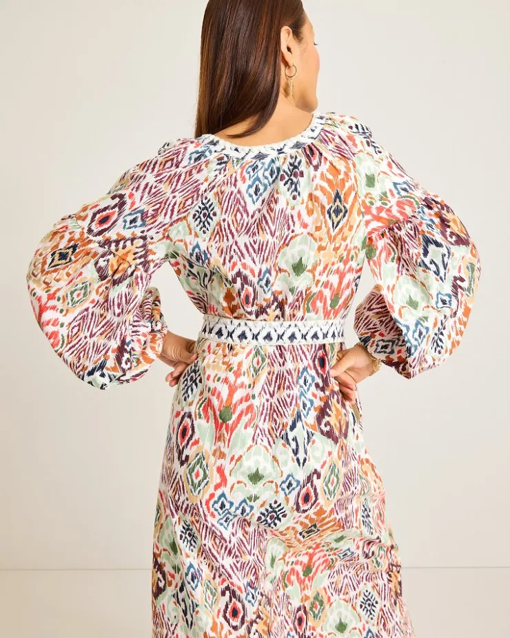 Women Tommy Bahama Dresses<Vista Cove Long-Sleeve Midi Dress