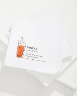Tommy Bahama Drinkware & Bar<Vodka Cocktail Napkins